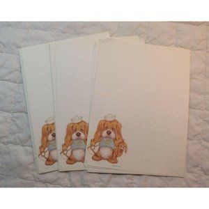 Critter Sitters Guard Dog Note Pad 26 of 36 Decorated Sheets Vintage
